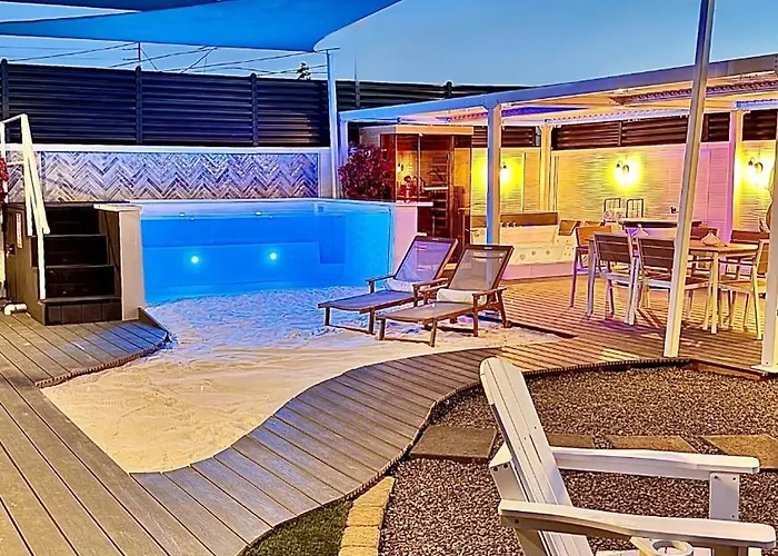 Heated Glass Pool And